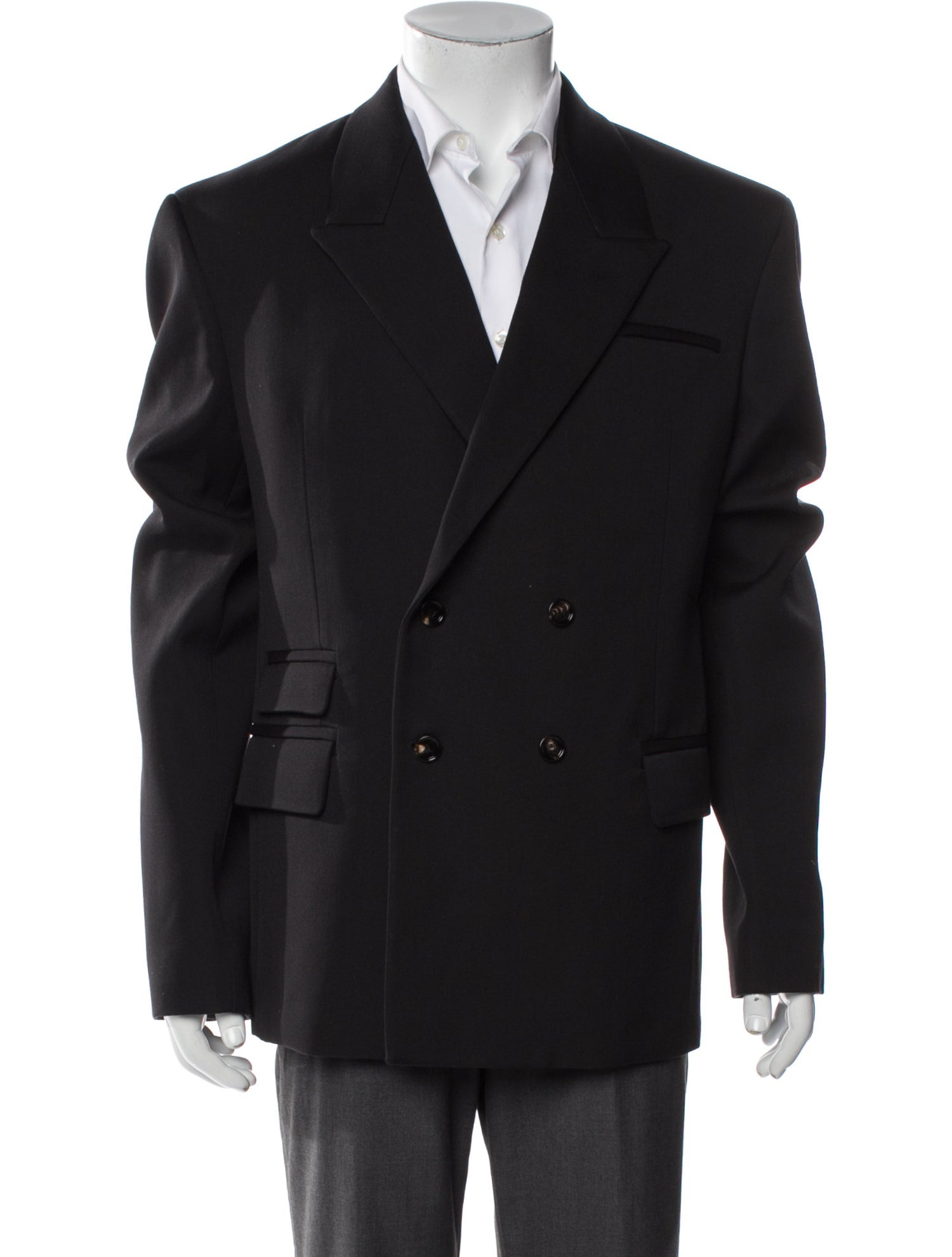 Bottega Veneta Intrecciato Weave Wool Blazer