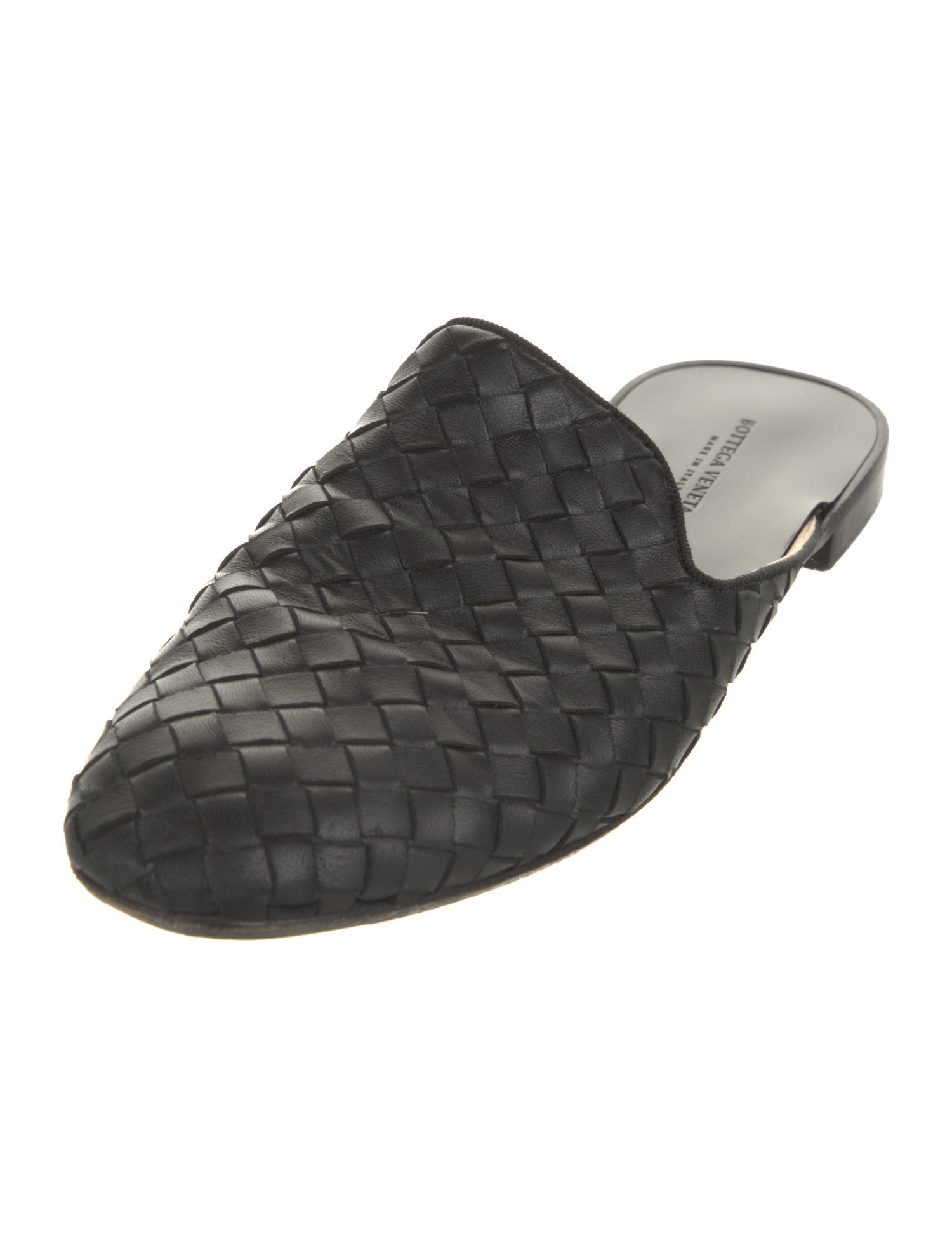 Bottega Veneta Intrecciato Weave Leather Mules