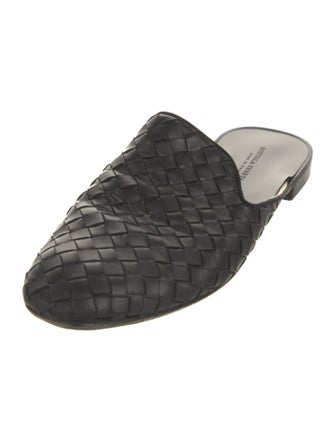 Bottega Veneta Riva Intrecciato Weave Mules