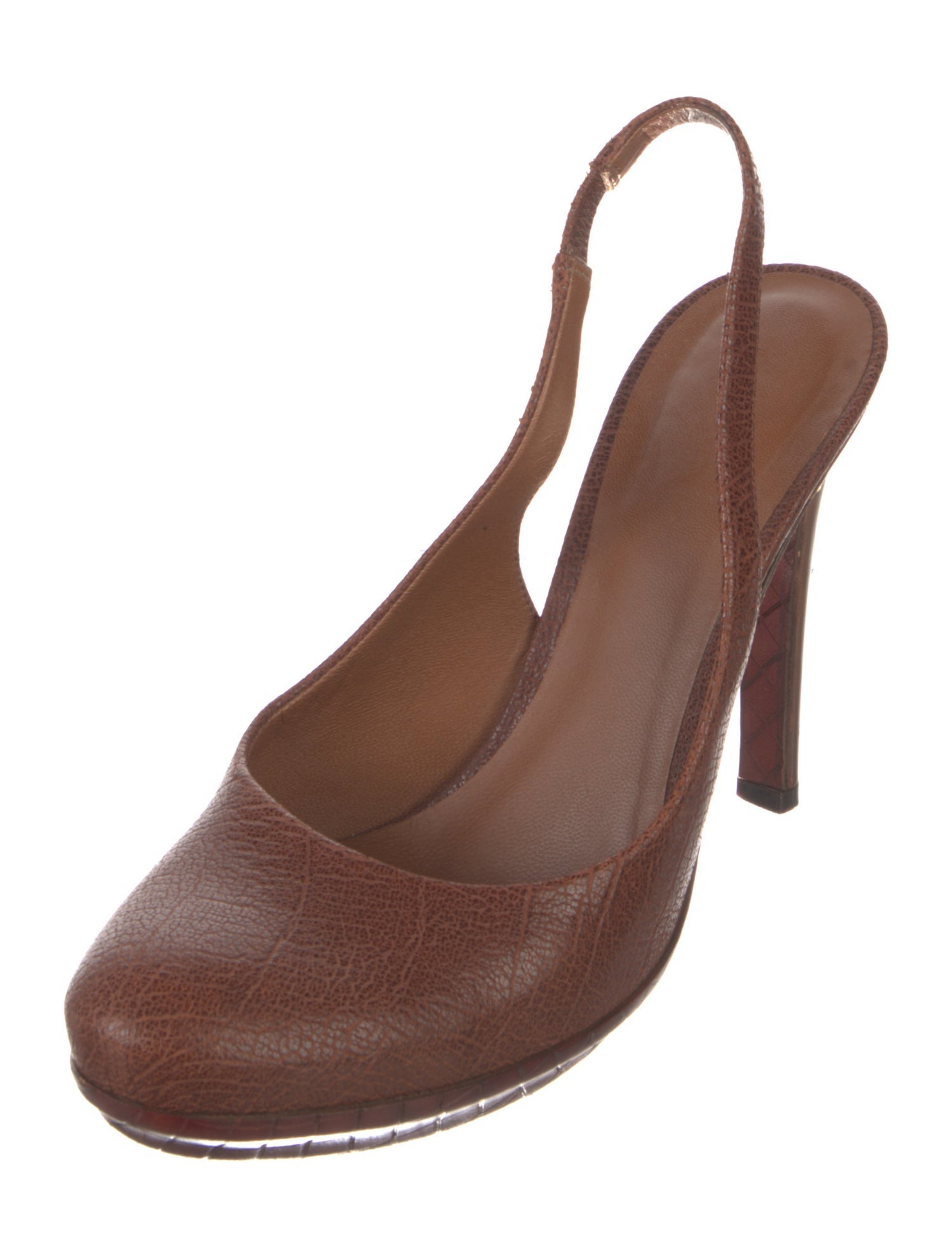 Bottega Veneta Leather Slingback Pumps