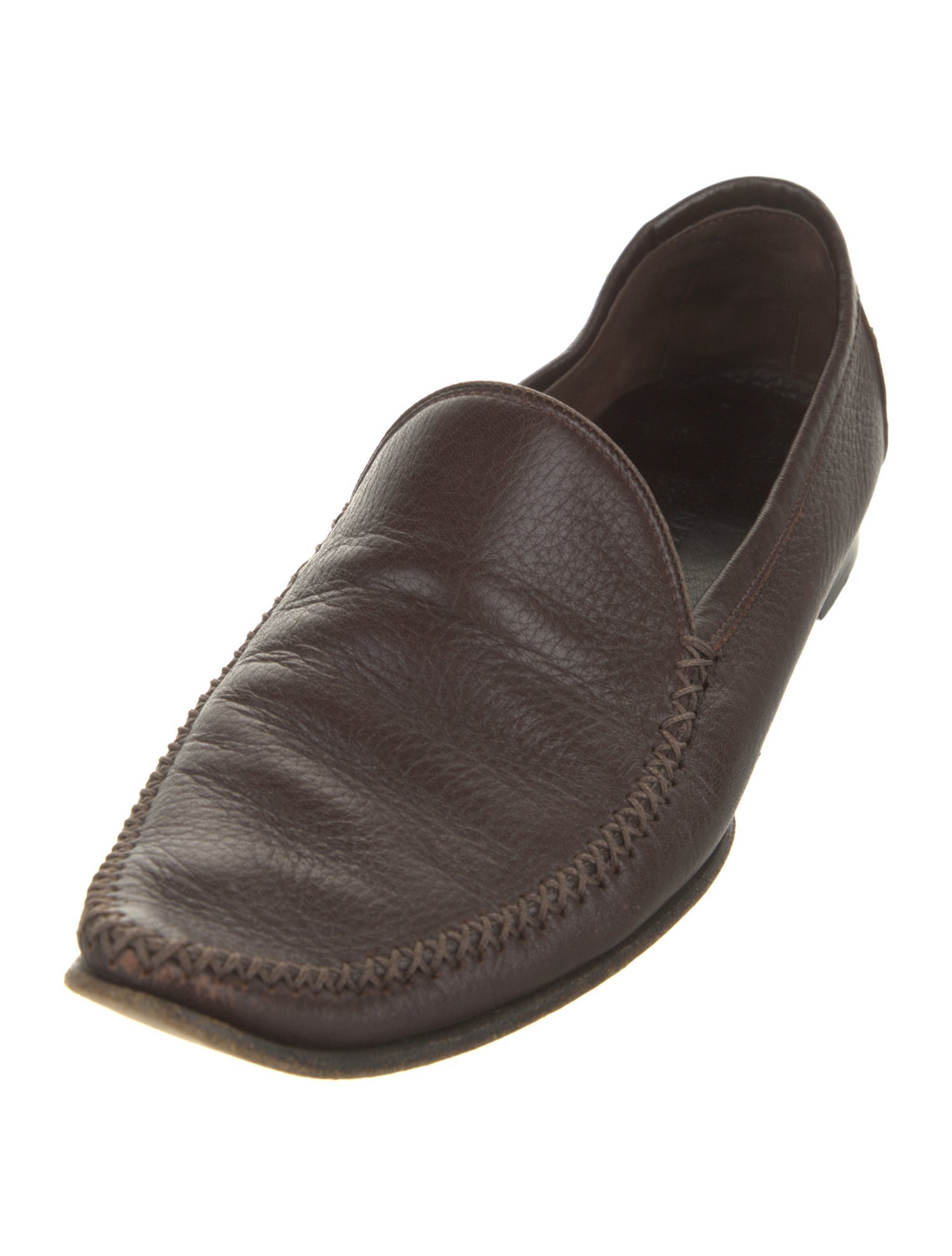 Bottega Veneta Intrecciato Weave Leather Loafers