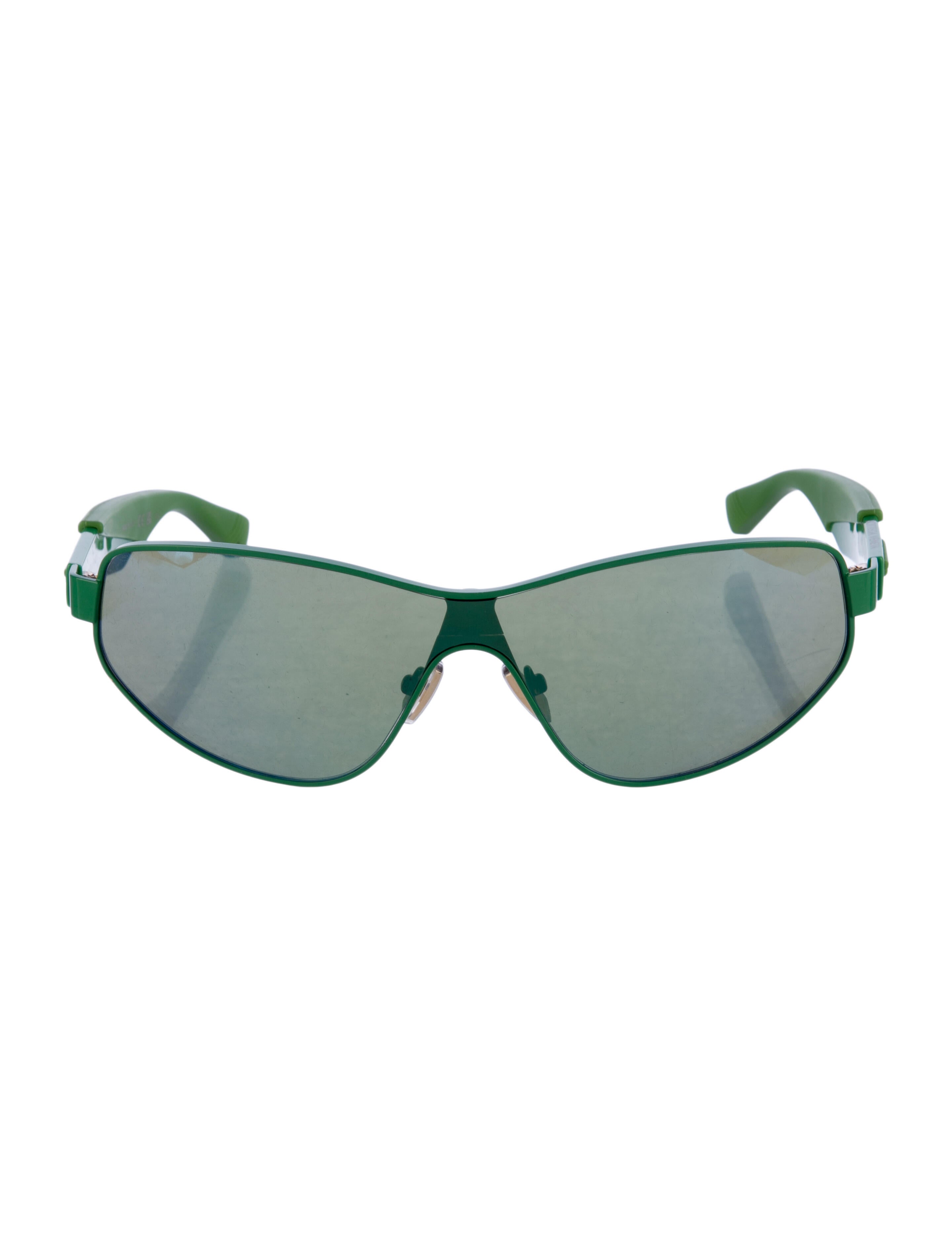 Bottega Veneta Shield Mirrored Sunglasses