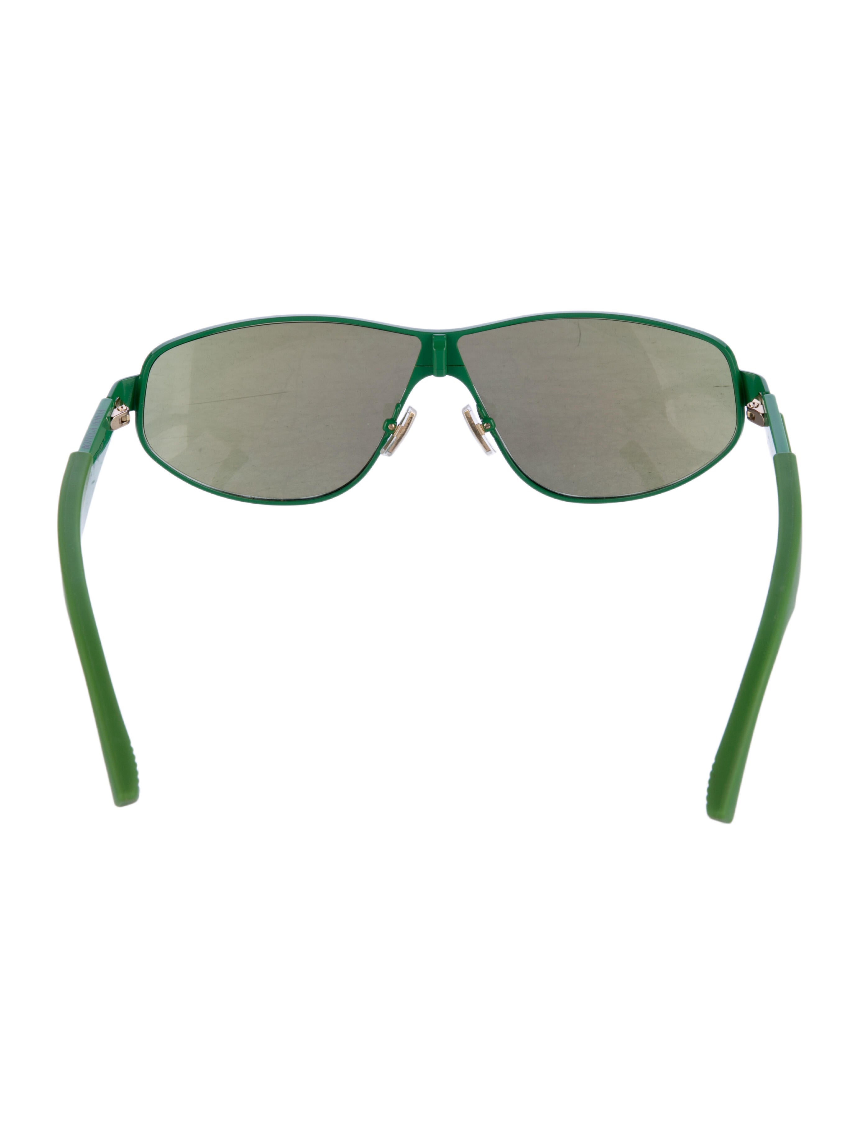 Bottega Veneta Shield Mirrored Sunglasses