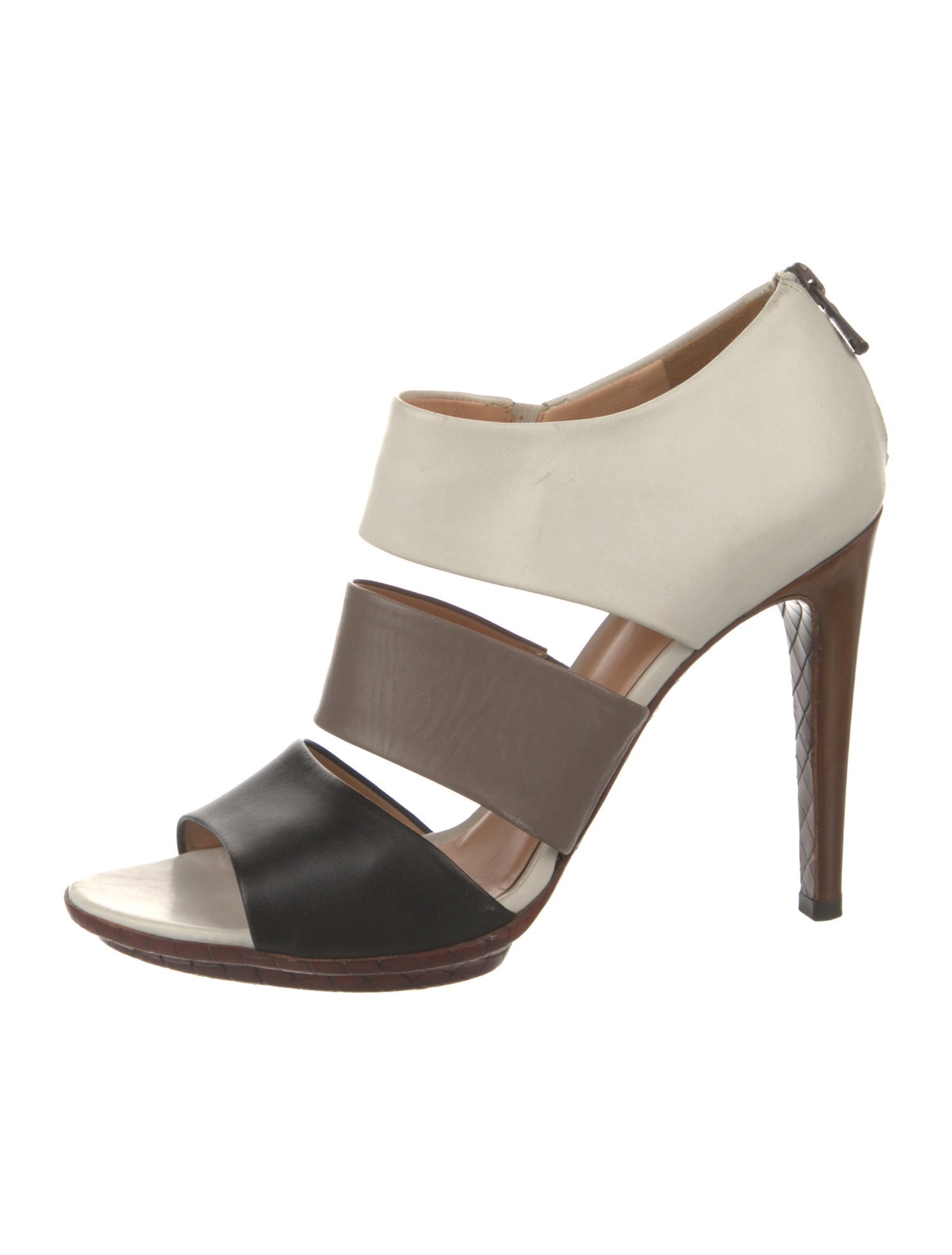 Bottega Veneta Leather Slingback Sandals