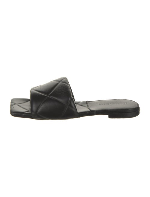Bottega Veneta Metallic Intrecciato Leather Slides