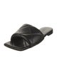 Bottega Veneta Metallic Intrecciato Leather Slides