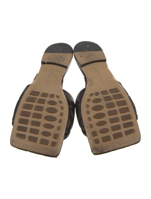 Bottega Veneta Metallic Intrecciato Leather Slides