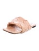 Bottega Veneta Intrecciato Weave Leather Slides