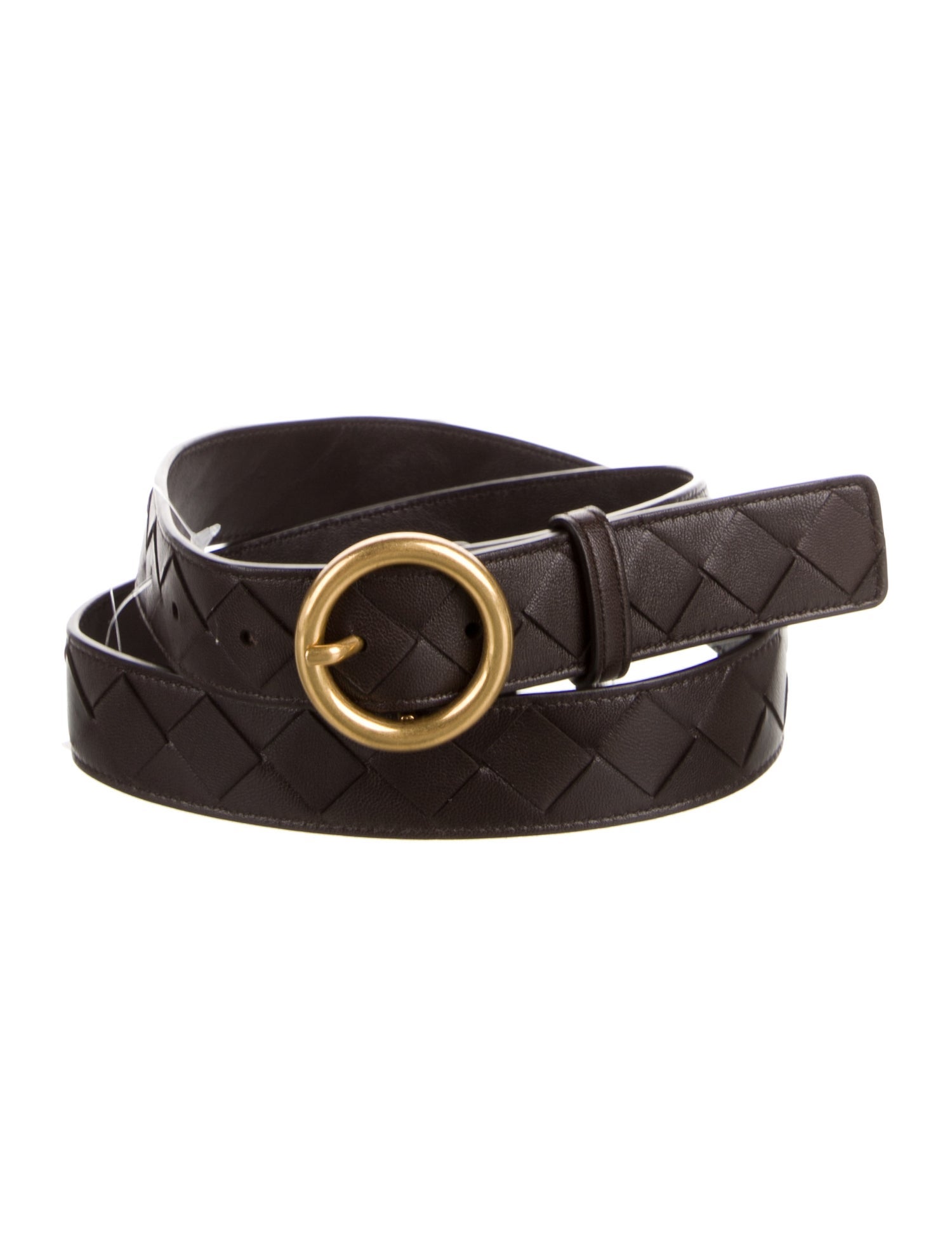 Bottega Veneta Intrecciato Weave Leather Belt Kit