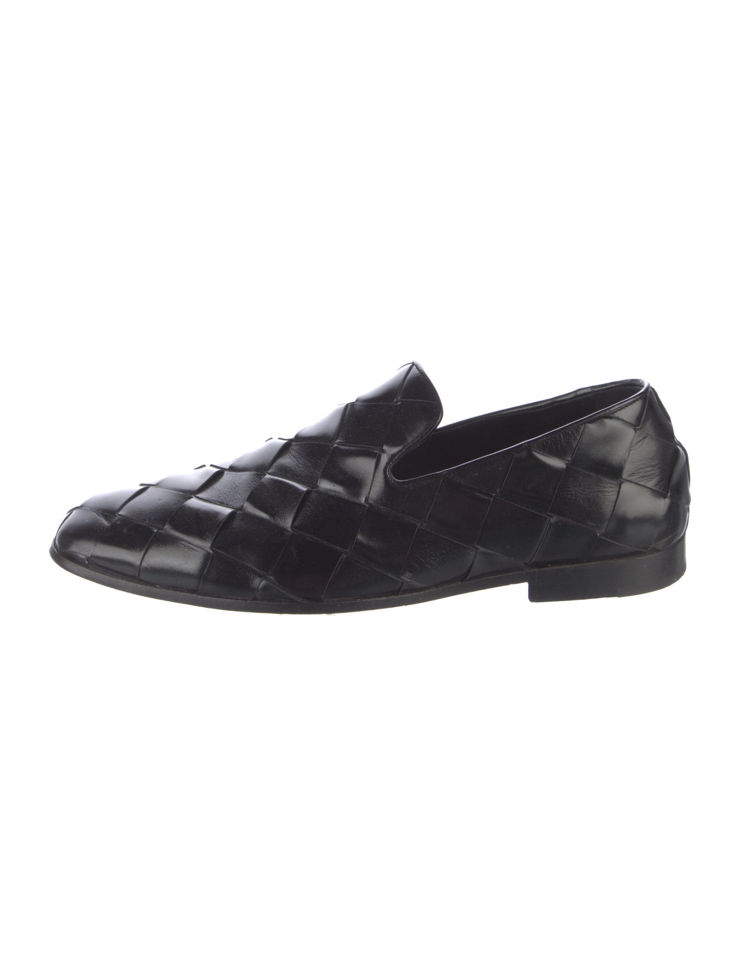 Bottega Veneta Intrecciato Weave Leather Loafers