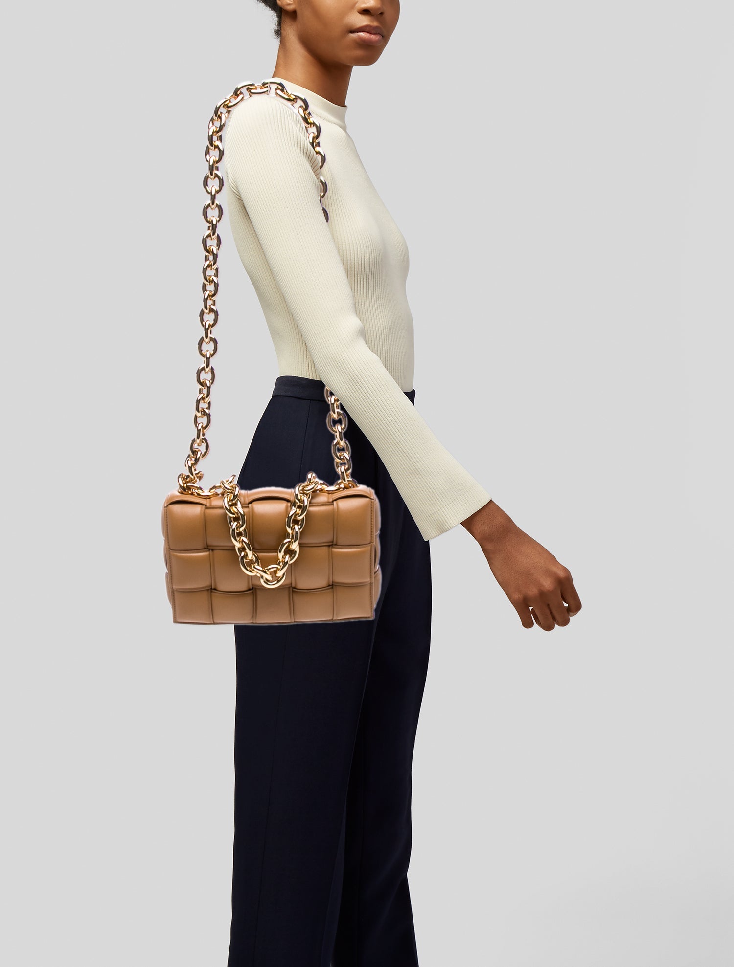 Bottega Veneta Intrecciato Chain Padded Cassette