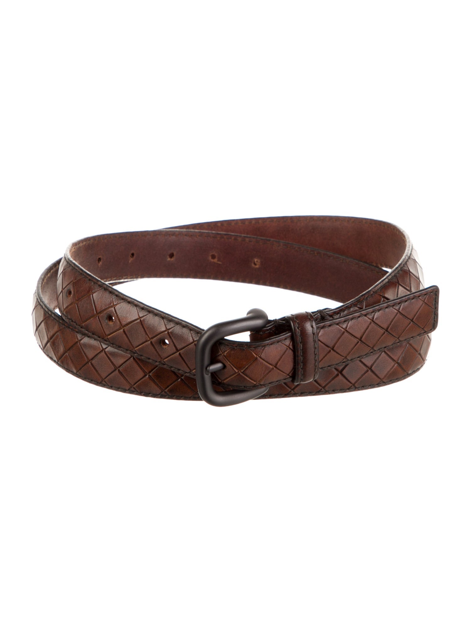 Bottega Veneta Intrecciato Weave Skinny Belt