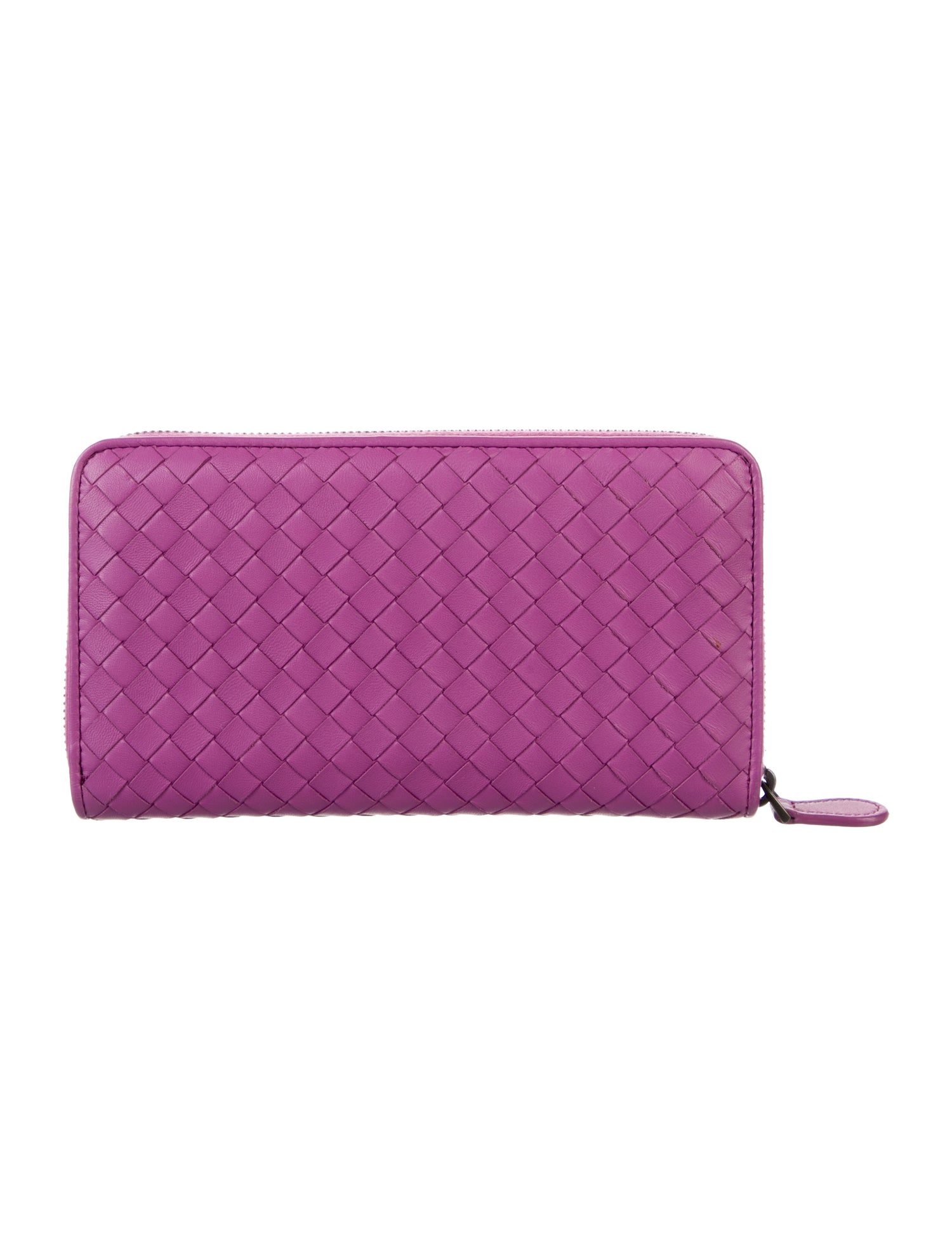 Bottega Veneta Intrecciato Weave Leather Continental Wallet