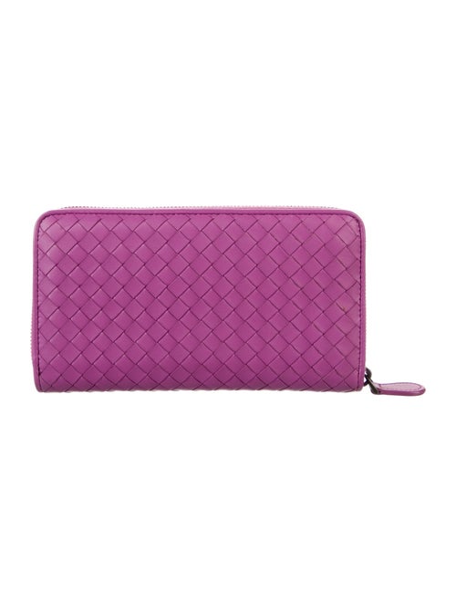 Bottega Veneta Intrecciato Weave Leather Continental Wallet