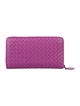 Bottega Veneta Intrecciato Weave Leather Continental Wallet