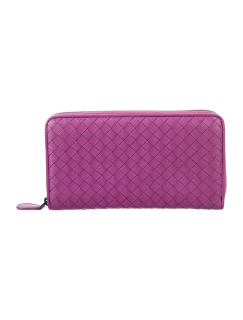 Bottega Veneta Intrecciato Weave Leather Continental Wallet