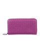 Bottega Veneta Intrecciato Weave Leather Continental Wallet