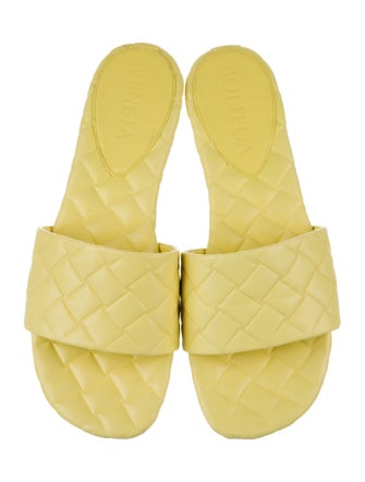 Bottega Veneta Amy Quilted Pattern Slides