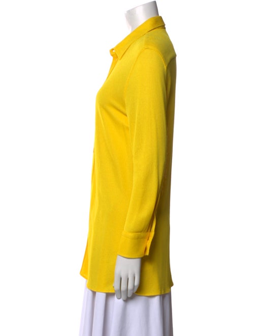 Bottega Veneta Wool Long Sleeve Button-Up Top