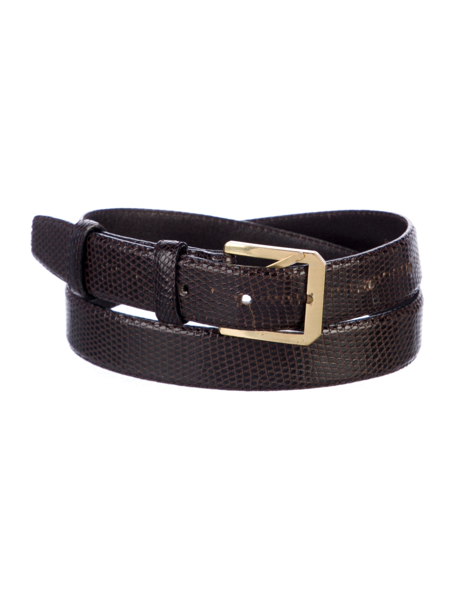 Bottega Veneta Skinny Snakeskin Belt