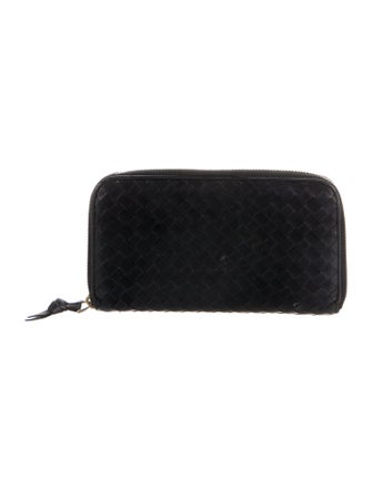 Bottega Veneta Intrecciato Weave Leather Continental Wallet