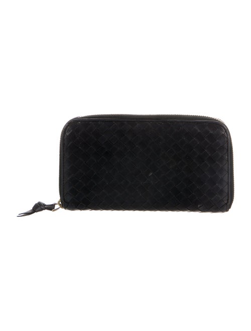 Bottega Veneta Intrecciato Weave Leather Continental Wallet