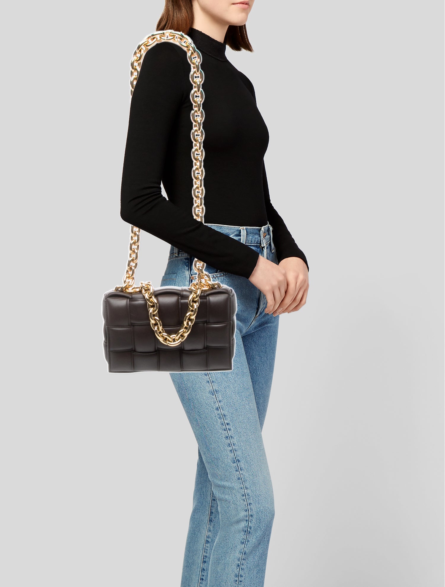 Bottega Veneta Intrecciato Chain Padded Cassette