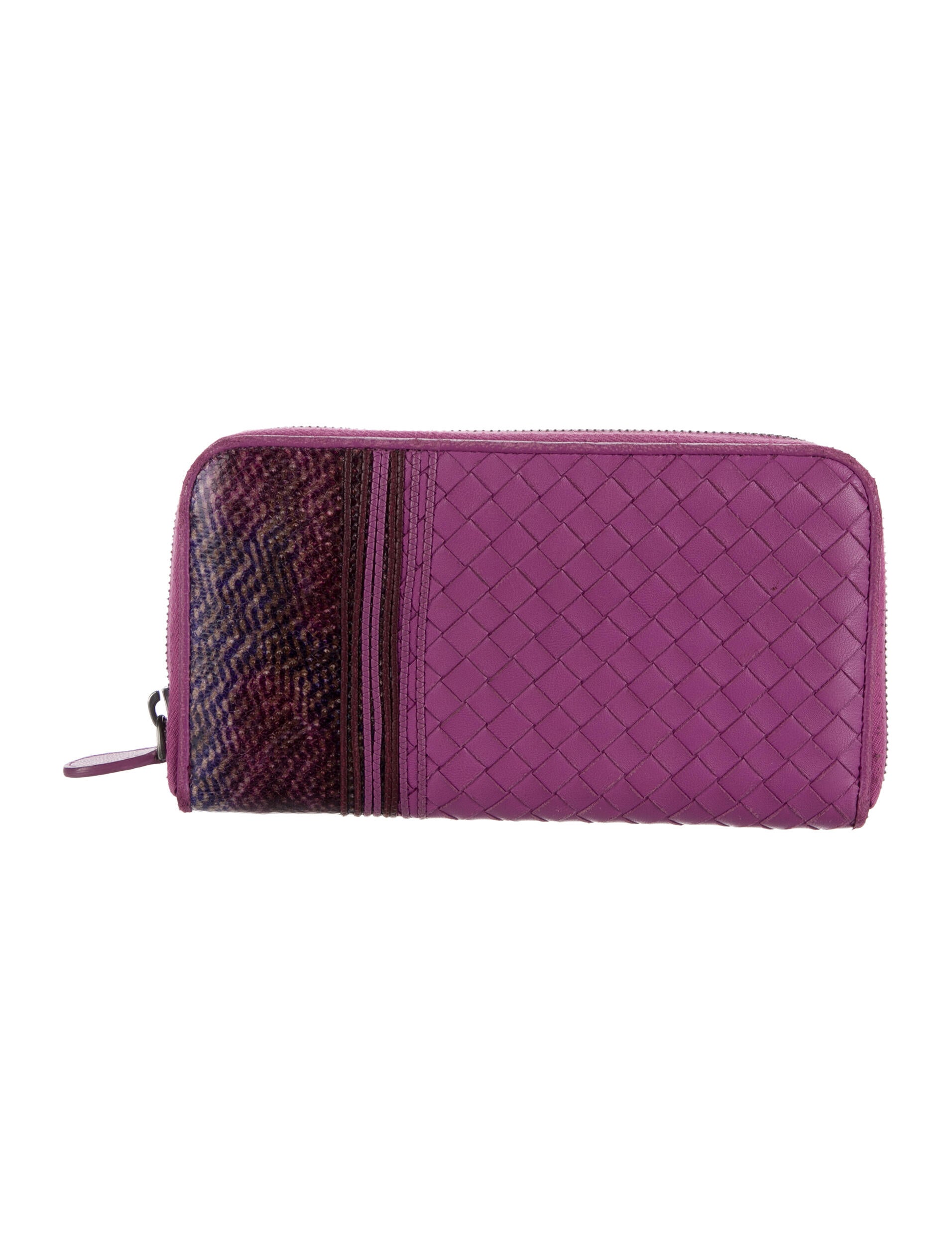 Bottega Veneta Vintage Intrecciato Weave Continental Wallet