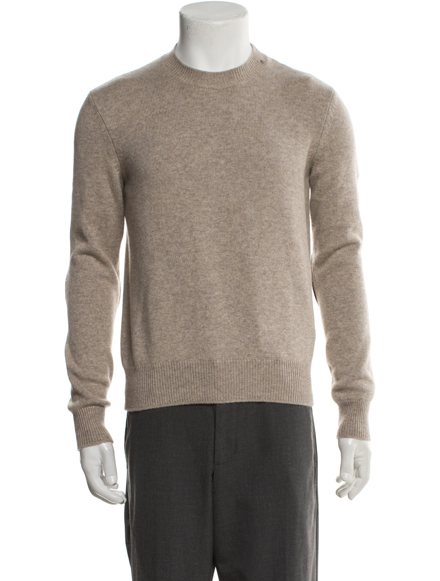 Bottega Veneta Intrecciato Elbow Patch Cashmere Pullover