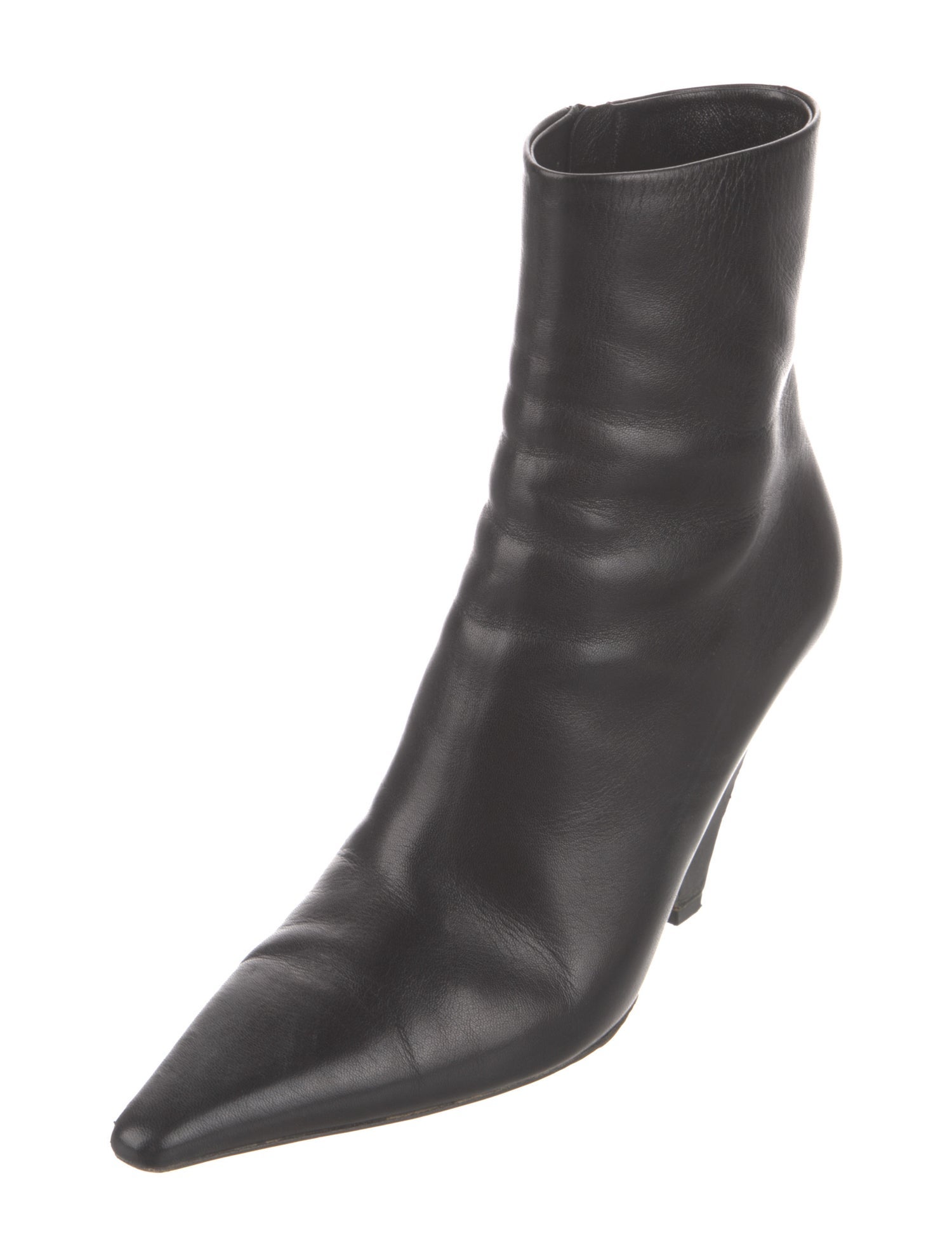 Bottega Veneta Point Leather Sock Boots