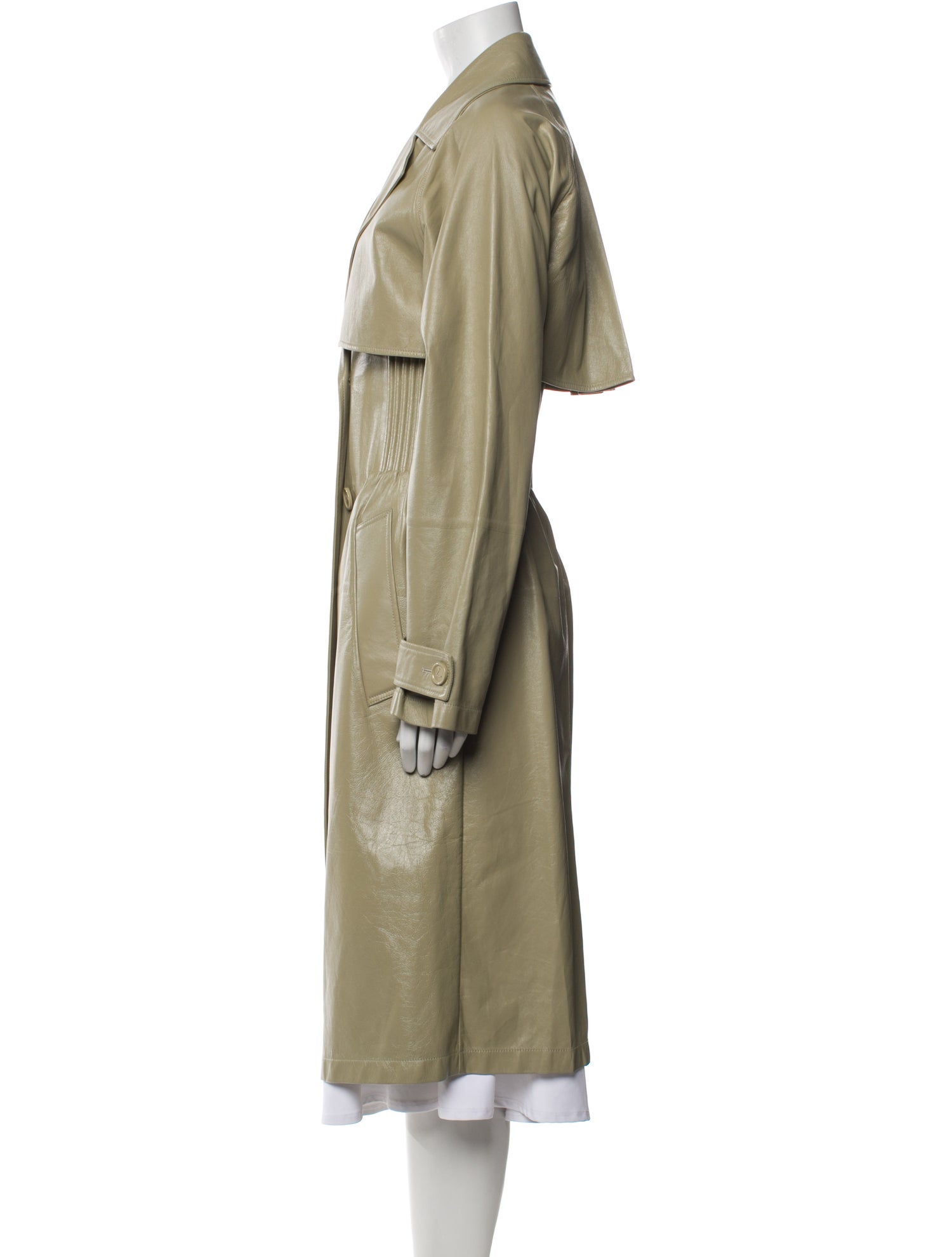 Bottega Veneta Lambskin Trench Coat