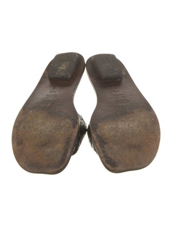 Bottega Veneta Riva Intrecciato Weave Slides