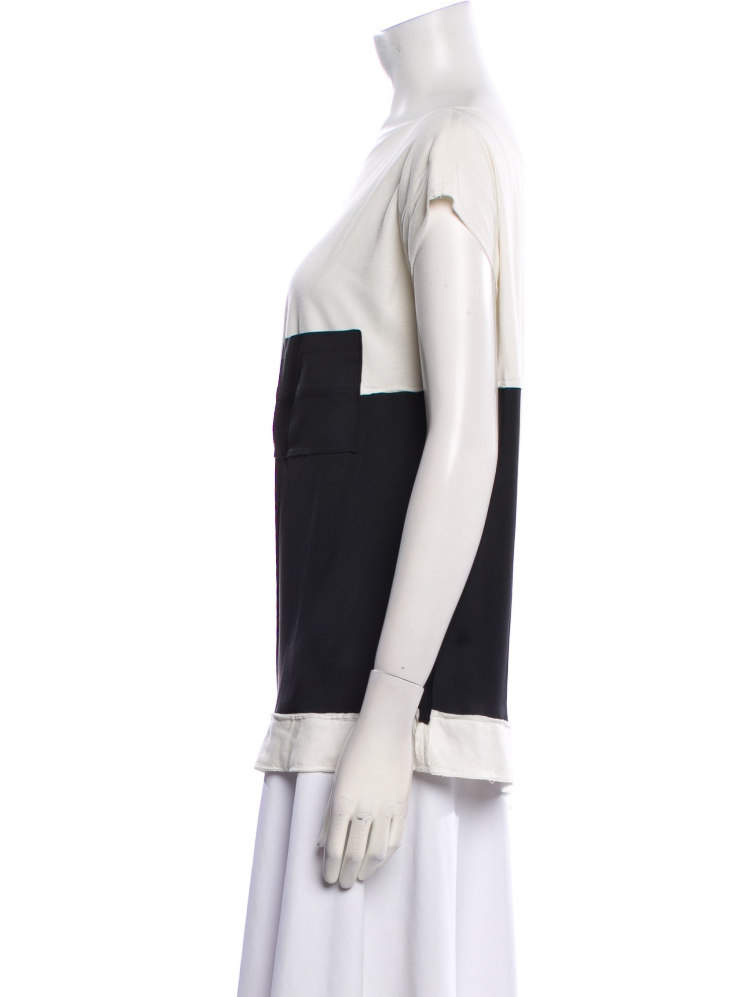 Bottega Veneta Silk Bateau Neckline Top