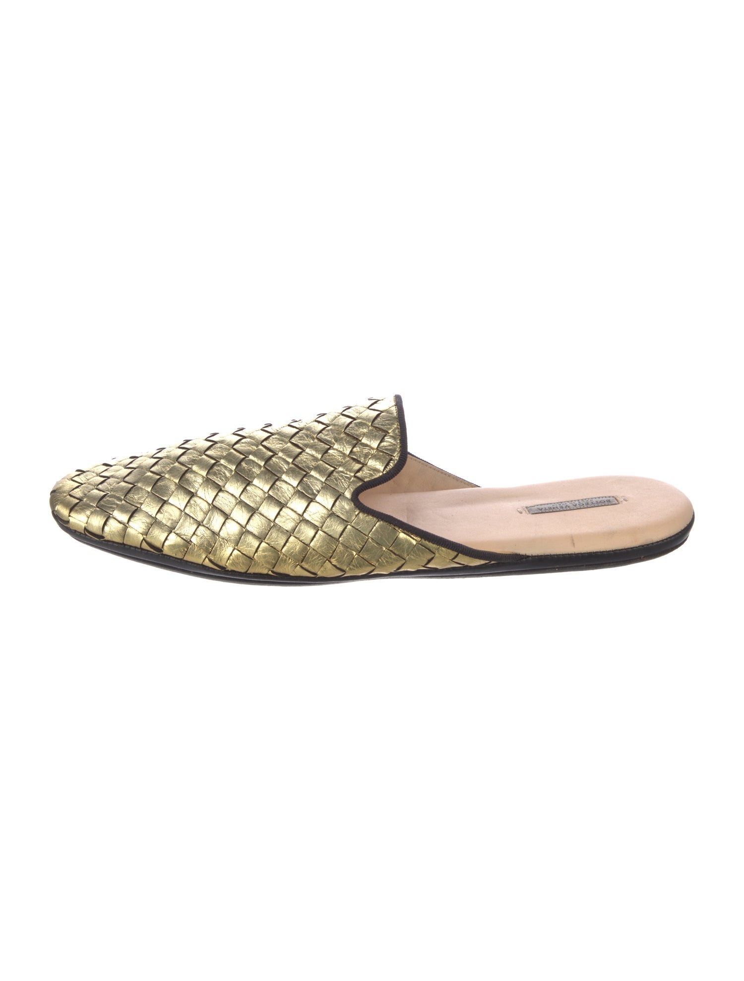 Bottega Veneta Intrecciato Weave Leather Mules