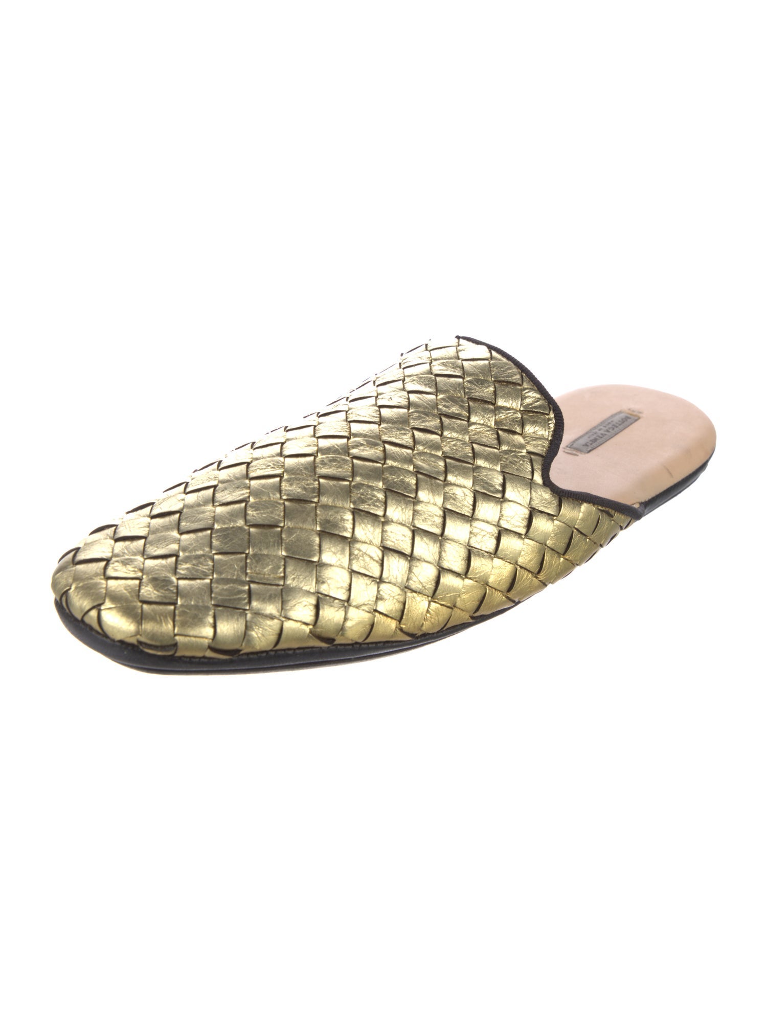 Bottega Veneta Intrecciato Weave Leather Mules