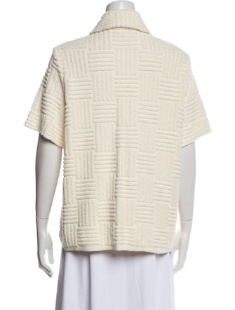 Bottega Veneta Short Sleeve Button-Up Top