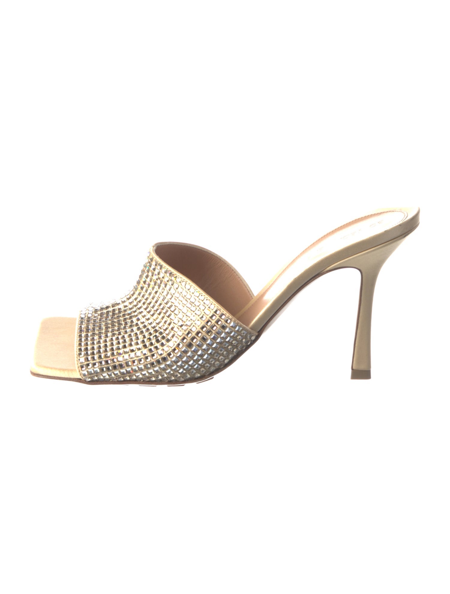 Bottega Veneta Sparkle Satin Slides