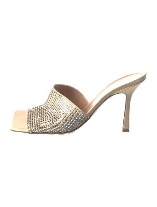Bottega Veneta Sparkle Satin Slides