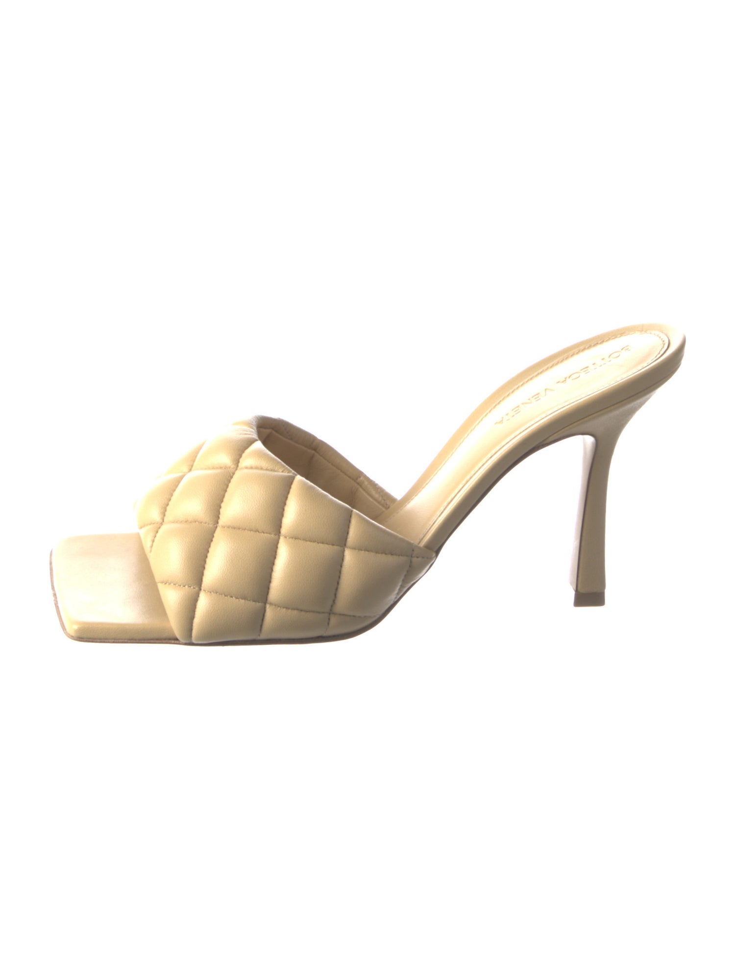 Bottega Veneta Quilted Pattern Leather Slides