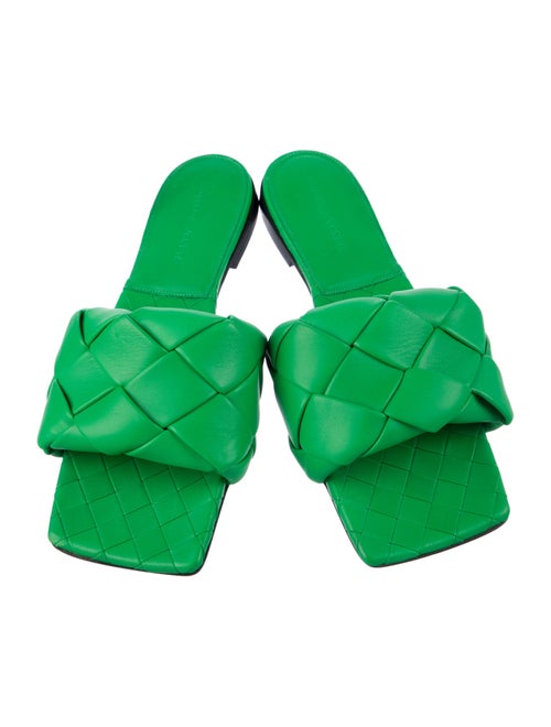 Bottega Veneta Lido Intrecciato Weave Slides