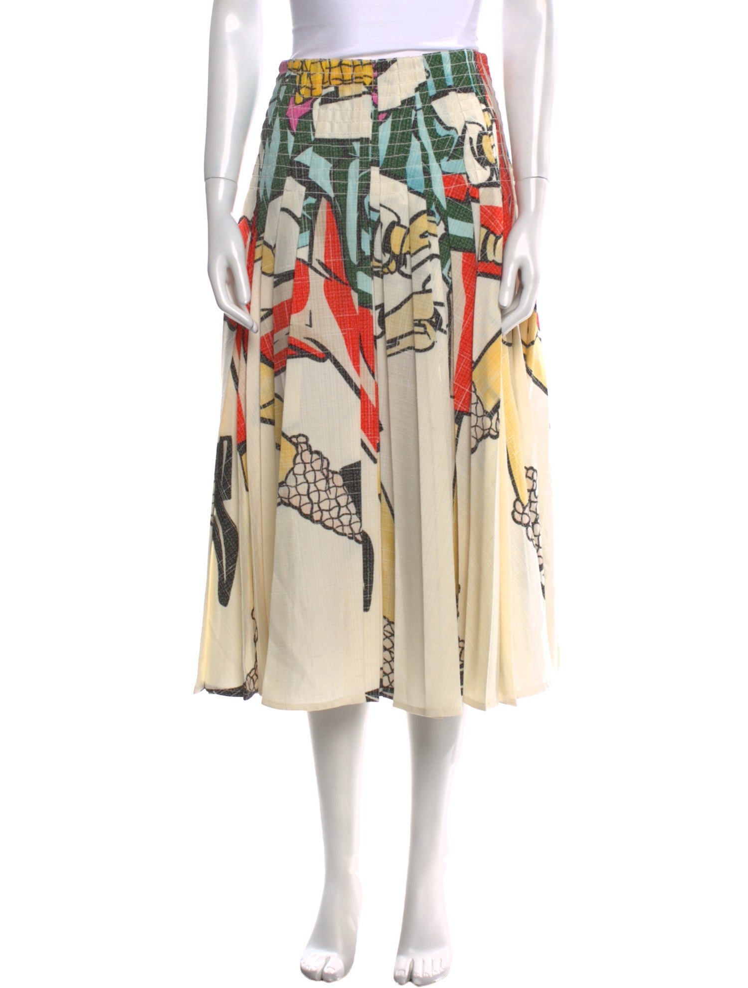 Bottega Veneta Printed Midi Length Skirt