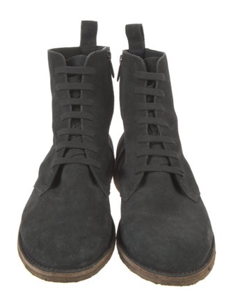 Bottega Veneta Suede Lace-Up Boots