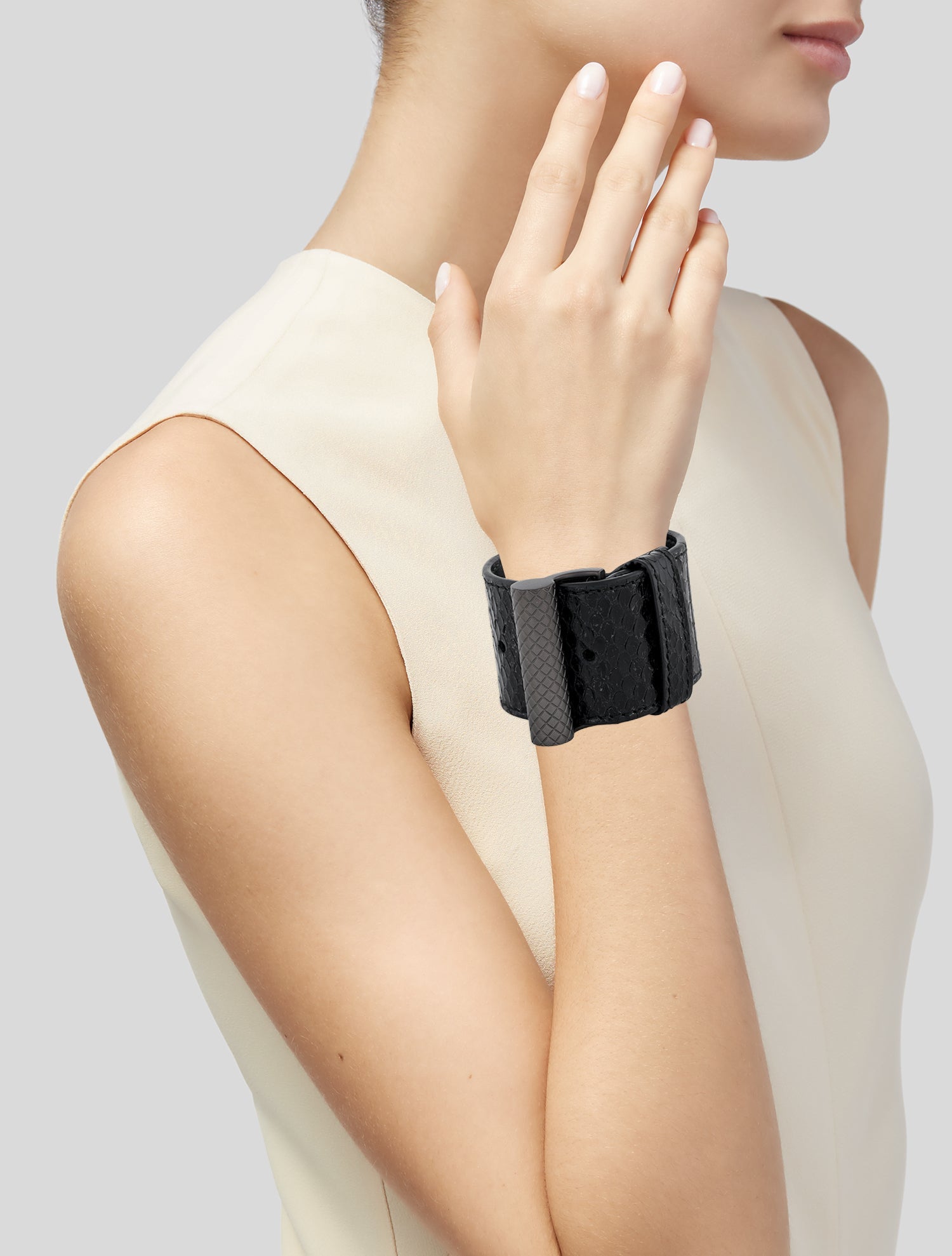 Bottega Veneta Leather Bangle Bracelet