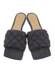 Bottega Veneta Quilted Pattern Denim Slides