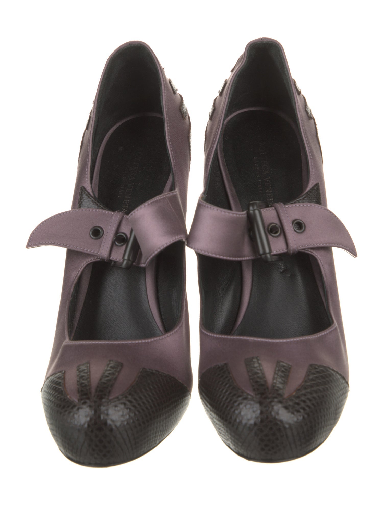 Bottega Veneta Satin Colorblock Pattern Pumps