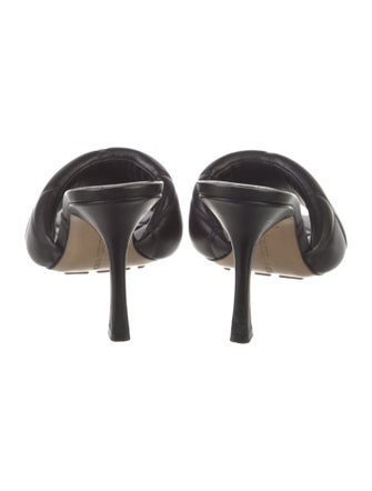 Bottega Veneta Lido Heeled Quilted Pattern Slides
