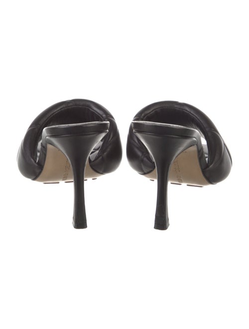 Bottega Veneta Lido Heeled Quilted Pattern Slides