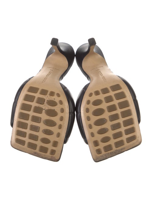 Bottega Veneta Lido Heeled Quilted Pattern Slides