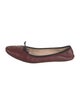 Bottega Veneta Leather Bow Accents Ballet Flats