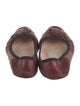 Bottega Veneta Leather Bow Accents Ballet Flats